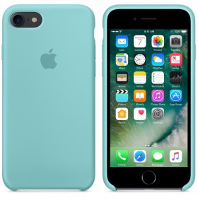 Чехол силиконовый для iPhone 7 Silicone Case Sea Blue
